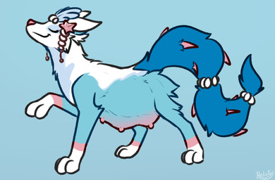 belly big_belly electric female feral fur fusion multi_nipple nipples pokemon_fusion pregnant pregnant_female proud quadruped showoff simple_background smile solo tail teats water conditional_dnp heliofox nintendo pokemon boltund canid canine canis generation_7_pokemon generation_8_pokemon hybrid mammal pokemon_(species) primarina digital_media_(artwork) hi_res