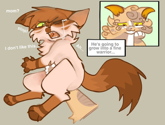 age_difference amber_eyes begging_to_stop bodily_fluids bound brown_body brown_fur claws crying dialogue duo erection explicitly_stated_nonconsent fangs feet female feral feral_on_feral forced forced_masturbation fur genitals green_eyes green_sclera male male/female markings masturbation multicolored_body one_eye_closed open_mouth orange_body orange_fur paws penis rape sex simple_background smile spots spotted_body striped_body stripes tail tears teeth text toes tongue white_body white_fur white_paws yellow_sclera young young_male younger_male tempestpaw warriors_(book_series) gorsepaw_(warriors) morningflower_(warriors) domestic_cat felid feline felis mammal tortoiseshell_cat digital_media_(artwork) english_text hi_res incest_(lore) mother_(lore) mother_and_child_(lore) mother_and_son_(lore) parent_(lore) parent_and_child_(lore) parent_and_son_(lore) son_(lore)