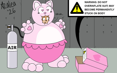 air_tank clothing hose hose_inflation immobilization inflatable inflatable_suit inflation latex latex_clothing latex_skinsuit male paws skinsuit stuck suit text tight_clothing trapped flamingazalea canid canine fox mammal 16:10 english_text hi_res widescreen