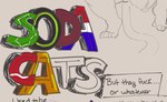 anthro balls big_balls ellipsis fur genitals male simple_background solo tail tan_background text text_box title sushiamazing soda_cats domestic_cat felid feline felis mammal 2025 digital_media_(artwork) english_text guide_lines sketch