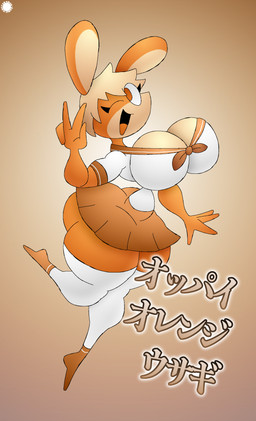 4_fingers anthro asian_clothing big_breasts big_butt bottomwear breasts bubble_butt butt clothing countershade_breasts countershade_ears countershade_face countershading curvy_figure east_asian_clothing eyelashes female fingers footwear fur gesture hand_gesture japanese_clothing japanese_school_uniform legwear logo looking_at_viewer one_eye_closed open_mouth open_smile orange_body orange_fur orange_pupils pupils school_uniform serafuku skirt small_waist smile socks solo spherical_breasts text thick_thighs thigh_highs thigh_socks uniform v_sign wasp_waist wide_hips wink winking_at_viewer thatdawgmurray bor_(orangedo69) lagomorph leporid mammal rabbit 2026 absurd_res aliasing artist_logo artist_name digital_media_(artwork) hi_res japanese_text signature busty_boy_(lore)