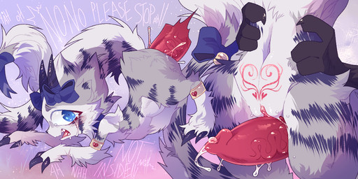abdominal_bulge anthro anthro_penetrated begging black_body black_fur blue_eyes bodily_fluids cheek_tuft chest_tuft claws close-up collar crying dialogue disembodied_penis duo extreme_penetration facial_tuft fangs female female_penetrated flat_chested fluffy forced fur genital_fluids genitals grabbing_from_behind grey_body grey_fur grinding heart_symbol horn large_penetration lifting_partner looking_back male male/female male_penetrating male_penetrating_anthro male_penetrating_female nude open_mouth paws penetration penile penile_penetration penis penis_in_vagina princess rape ridiculous_fit royalty sex shortstack simple_background small_waist solo_focus striped_body stripes tail tears teeth text thick_thighs thigh_sex tight_fit tuft vaginal vaginal_fluids vaginal_penetration vein veiny_penis vulva white_body white_fur wide_hips womb_tattoo sinnerpen freya_(nisvuthjusandre) ambiguous_species furred_kobold furred_scalie kobold scalie digital_media_(artwork) english_text