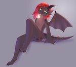 anthro claws female glowing hair horn red_hair solo tail wings awakeningwind vincher mythology vincher_(character) dragon mythological_creature mythological_scalie scalie absurd_res hi_res