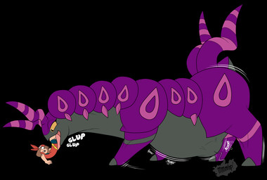 antennae_(anatomy) belly big_belly big_butt black_body black_eyes blue_bottomwear blue_clothing blue_shorts bottomwear brown_hair butt clothing digestion digestion_noises extreme_size_difference female female_pred female_prey feral feral_pred hair human_prey in_mouth kerchief larger_feral larger_pred long_neck markings muffled muffled_screaming multicolored_body multiple_prey onomatopoeia open_mouth oral_vore pink_markings purple_body quadruped red_clothing red_kerchief red_shirt red_topwear rumbling_stomach shirt shorts size_difference smaller_female smaller_human smile sound_effects struggling struggling_prey text tongue topwear unwilling_prey vore yellow_sclera pakaproductions sentinelwinder nintendo pokemon may_(pokemon) pandora_(pakaproductions) arthropod generation_5_pokemon human mammal pokemon_(species) scolipede digital_media_(artwork) hi_res