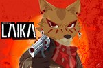 2024 5_fingers aiming aiming_at_viewer anthro black_nose brown_body brown_fur cameron7954 canid canine canis clothed clothing coyote ear_piercing english_text facial_markings female fingers fur gun handgun head_markings hi_res humanoid_hands laika_(laika_aged_through_blood) laika_aged_through_blood mammal markings piercing ranged_weapon red_dead_(series) revolver rockstar_games signature solo text weapon