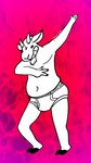 666 anthro barefoot briefs briefs_only bulge clothed clothing detailed_background facial_hair feet fire fur goatee horn male navel red_background simple_background solo tighty_whities topless underwear underwear_only white_body white_briefs white_clothing white_fur white_underwear capra_kid bovid caprine goat mammal 9:16 hi_res signature