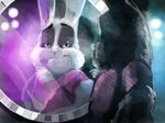 bedroom_eyes fur happy looking_at_reflection male mirror narrowed_eyes reflection seductive semi-anthro smile smirk solo vanity_mirror white_body white_fur eg_keller marlon_bundo lagomorph leporid mammal rabbit 2019 official_art