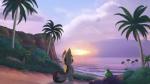 amazing_background beach black_eyes cliff detailed_background ears_up fur green_body grey_body grey_fur group hawaii outside palm_tree plant sand scenery_porn seaside sky solo_focus standing stare sunrise tree yellow_nose petrock disney lilo_and_stitch fan_character ovni alien amphibian avian bird experiment_(lilo_and_stitch) frog gull lari larid 16:9 2017 detailed hi_res signature wallpaper widescreen