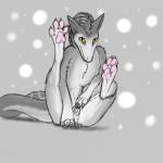 4_toes blush claws feet female feral fur genitals grey_background grey_body grey_fur grey_hair hair legs_up looking_at_viewer pawpads pink_pawpads pussy simple_background solo tail toe_claws toes yellow_eyes nero_eternity_(artist) mythology dra'essa_(cheetahs) dragon furred_dragon furred_scalie mythological_creature mythological_scalie reptile scalie 1:1 2016 digital_media_(artwork) hi_res