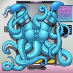 anus big_butt blue_body blue_skin blue_tentacles bound butt electronics female genitals monitor nude plump_labia public_use puffy_anus pussy solo tentacles through_wall tied_to_wall adjatha trials_in_tainted_space animal_humanoid cephalopod cephalopod_humanoid humanoid marine marine_humanoid mollusk mollusk_humanoid octopus_humanoid tentacle_creature 1:1 2022 hi_res story story_in_description