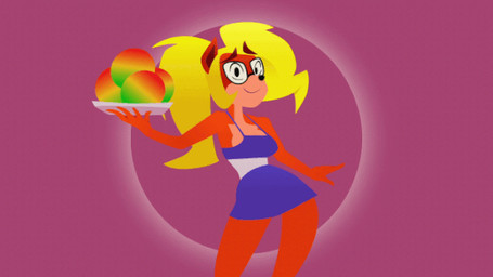 anthro big_breasts breast_expansion breasts clothing countdown dress expansion eyebrows eyewear female food fruit glasses hair happy holidays huge_breasts looking_at_viewer messy_hair nervous nervous_smile panties plant plate raised_eyebrow solo underwear wumpa_fruit 7-light-of-shadows-7 activision crash_bandicoot_(series) new_year fake_coco faux_cocoa_(7-light-of-shadows-7) bandicoot mammal marsupial 16:9 animated widescreen
