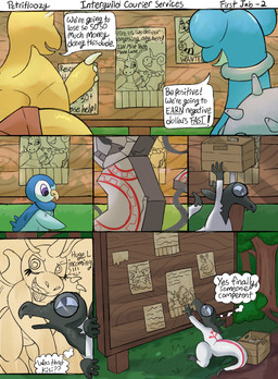 3_fingers advertisement ambiguous_gender antennae_(anatomy) blue_body delivery_(commerce) detailed_background dialogue eyewear fake_advertisement feral fingers forest forest_background glasses group horn jewelry looking_at_viewer mountain nature nature_background night plant postal_delivery smile text tree wearing_glasses white_body yellow_body petrovolt nintendo pokemon pokemon_mystery_dungeon spike_chunsoft kisi_(petrovolt) rines_(petrovolt) ampharos dragonite eeveelution flareon generation_1_pokemon generation_2_pokemon generation_4_pokemon generation_7_pokemon generation_8_pokemon lapras piplup pokemon_(species) runerigus salandit shiny_pokemon 2026 absurd_res artist_name comic digital_drawing_(artwork) digital_media_(artwork) english_text hi_res signature