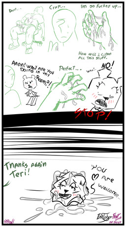 anthro balls blush bodily_fluids border clothed clothing cum eyelashes female flat_body fucked_silly genital_fluids genitals male on_model paper profanity simple_background solo text toony white_border fourball cartoon_network the_amazing_world_of_gumball anon teri_(tawog) human mammal paper_creature 2019 absurd_res comic digital_media_(artwork) english_text hi_res