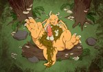 antennae_(anatomy) anthro balls bird's-eye_view bodily_fluids claws drooling erection feces feces_on_body feces_on_butt feces_on_chest feces_on_hand feces_on_tail feces_on_thigh finger_claws flower forest fungus genital_fluids genitals grass green_body green_eyes green_scales hand_on_own_chest hand_on_own_face high-angle_view leaking_precum legs_up log looking_down_at_self lying male membrane_(anatomy) membranous_wings mushroom on_back one_eye_closed open_mouth open_smile orange_body orange_scales penis plant pooping pooping_on_self precum rock saliva scales scatplay smile solo tail tan_body tan_scales teeth toe_claws tongue tongue_out tree wings wood starman_deluxe nintendo pokemon dragonite generation_1_pokemon pokemon_(species) absurd_res hi_res