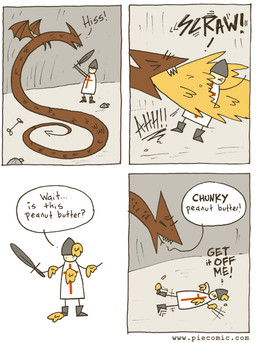 ambiguous_gender armor battle boots comic cross dialogue dragon duo english_text feral forked_tongue helmet human humor john_mcnamee knight male mammal nude peanut_butter reptile scalie stick_figure sword text tongue weapon
Rating: Safe
Score: 4
User: FatherOfGray
Date: January 23, 2015 ambiguous_gender armor battle boots comic cross dialogue dragon duo english_text feral forked_tongue helmet human humor john_mcnamee knight male mammal nude peanut_butter reptile scalie stick_figure sword text tongue weapon
Rating: Safe
Score: 4
User: FatherOfGray
Date: January 23, 2015