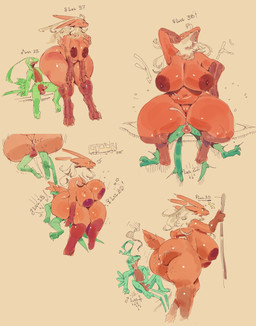 2_toes 3_toes anthro areola balls beak beak_closed big_breasts bodily_fluids breasts bus_stop butt clothing cum cum_on_butt dominant dominant_female duo ejaculation feathers feet female gameplay_mechanics genital_fluids genitals glistening glistening_body green_body hair humanoid_genitalia humanoid_penis larger_dom larger_female legwear level_difference level_drain level_number level_up long_hair looking_pleasured male male/female mouth_closed navel nipples non-mammal_balls non-mammal_breasts non-mammal_navel non-mammal_nipples non-mammal_vulva oblivious open_beak open_mouth penis pokemorph public public_sex puffy_areola red_areola red_body red_nipples scuted_arms scuted_legs scutes sex short_tail simple_background sitting sitting_on_another size_difference slightly_chubby slightly_chubby_female smaller_male spreading standing tail tail_feathers tan_background thigh_highs toes voluptuous_female vulva wide_hips honhearthy nintendo pokemon blaziken generation_3_pokemon grovyle pokemon_(species) 2024 digital_media_(artwork) hi_res sequence
