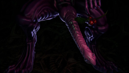 animal_genitalia big_penis digitigrade flared_penis genital_slit genitals holly_(plant) knot knotted_penis male penis plant ridged_penis solo static_background swinging_penis wet triata alien_(franchise) snakehead404 alien scalie xenomorph 3d_(artwork) 3d_animation animated digital_media_(artwork) hi_res short_playtime webm