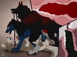 animal_genitalia animal_penis animal_pussy antlers black_body black_collar black_fur black_penis blue_body blue_eyes blue_fur bodily_fluids brown_body brown_fur canine_genitalia canine_penis canine_pussy collar cum cum_in_ass cum_in_pussy cum_inside cutaway erection female female_penetrated feral feral_on_feral feral_penetrated feral_penetrating feral_penetrating_feral fur genital_fluids genitals group group_sex horn internal internal_anal internal_vaginal leash leash_pull logo lucky_pierre male male/female male/male male_penetrated male_penetrating male_penetrating_female male_penetrating_male markings narrowed_eyes open_mouth orange_eyes penetration penis pink_tongue pussy red_markings red_penis sex side_view simple_background threesome tongue tongue_out trio white_body white_fur white_markings killthe_demon canid canine mammal 2024 artist_logo dated hi_res signature