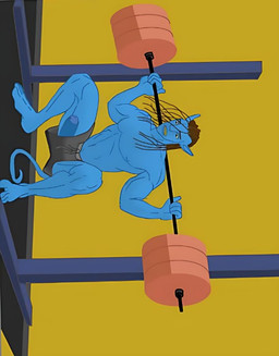 big_penis blue_body bottomwear clothed clothing dreadlocks exercise feet genitals male muscular muscular_male no_underwear penis pointy_ears shirtless_male shorts solo squats weightlifting workout tbagbtw james_cameron's_avatar jake_sully alien humanoid na'vi
