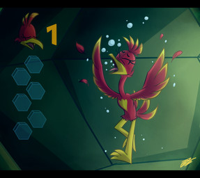 ambiguous_gender asphyxiation biped bipedal_feral black_bars death drowning eyelashes eyes_closed feathers feral fully_submerged gameplay_mechanics life_counter multicolored_body multicolored_feathers number open_mouth red_body red_feathers solo two_tone_body two_tone_feathers underwater water wings yellow_body yellow_feathers darkneon-64 banjo-kazooie rareware kazooie avian breegull 2017 digital_drawing_(artwork) digital_media_(artwork) english_description hi_res letterbox signature female_(lore)
