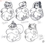 anthro areola belly big_belly big_breasts bodily_fluids breasts clothing eyewear female fur glasses gloves hair handwear hat headgear headwear huge_breasts lactating mature_female milk multiple_pregnancies nipples nude piercing pregnant pregnant_anthro pregnant_female simple_background solo teeth drxii animaniacs hasbro my_little_pony sega sonic_the_hedgehog_(series) warner_brothers amy_rose auntie_vixen slappy_squirrel starry-eyed_surprise canid canine earth_pony equid equine eulipotyphlan fox hedgehog horse mammal pony rodent sciurid tree_squirrel 2021 digital_media_(artwork) hi_res multiple_images