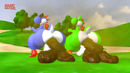 anthro anus backsack balls big_butt blue_body boots butt clothing collar crouching duo eyewear feces field fist footwear genitals grass grassland green_body male nude penis plant pooping pooping_on_floor pooping_together rear_view saddle shoes spiked_band spiked_collar spikes squats sunglasses thick_thighs tree wide_hips kanebrentkoopa mario_bros nintendo super_mario_rpg_legend_of_the_seven_stars boshi yoshi_(character) dinosaur prehistoric_species reptile scalie yoshi 16:9 3d_(artwork) digital_media_(artwork) hi_res source_filmmaker_(artwork) widescreen