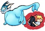 belly big_belly duo feral feral_pred human_prey inside_stomach internal interspecies male organs pokephilia stomach tail vore shoelace_(artist) nintendo pokemon eeveelution generation_1_pokemon human mammal pokemon_(species) vaporeon absurd_res hi_res