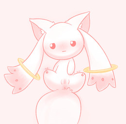 anus big_tail chibi embarrassed female feral genitals heart_symbol long_inner_ear_fluff red_eyes ring simple_background simple_eyes solo spread_legs spreading tail vulva white_body x_anus young xiaoyee_moon puella_magi puella_magi_madoka_magica kyubey felid incubator_(puella_magi) mammal hi_res