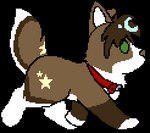 2010 alpha_channel ambiguous_gender animated blue_highlights brown_body brown_fur brown_hair brown_nose canid canine canis chibi collar digital_media_(artwork) digitigrade domestic_dog feral feral_with_hair flat_colors full-length_portrait fur green_eyes hair highlights_(coloring) low_res mammal markings pixel_(artwork) pixel_animation portrait red_collar sebdoggo short_playtime simple_background snout solo star_(marking) tail thumbnail transparent_background upscale walk_cycle walking white_body white_fur white_inner_ear yellow_body yellow_fur yellow_markings