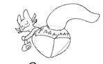 anthro big_butt bottomwear butt clothed clothing female purse shorts skimpy solo tail thick_thighs azlech rain_world videocult rivulet_(rain_world) slugcat digital_media_(artwork) monochrome