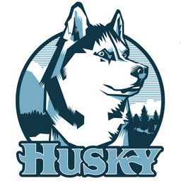 ambiguous_gender circle cloud ears_up evergreen_tree feral forest front_view looking_away outside pine_tree plant simple_background sky solo text tree white_background unknown_artist canid canine canis domestic_dog husky mammal nordic_sled_dog spitz 1:1 blue_and_white blue_monochrome blue_theme bust_portrait character_badge_(artwork) cool_colors digital_media_(artwork) english_text icon monochrome portrait source_request