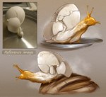 ambiguous_gender egg eggshell eyestalks feral legless notched_shell reference_image shell solo text white_body rappenem egg_creature gastropod mollusk snail english_text hi_res