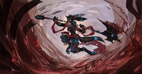 anthro anthrofied axe black_body black_fur blood blue_pawpads bodily_fluids breasts clothed clothing crying day detailed_background digitigrade female fully_clothed fur giant_weapon gore melee_weapon midair nightmare_fuel outside pawpads pokemorph pupils red_sclera sky slit_pupils solo tears weapon womb_level yellow_eyes zephra nintendo pokemon eeveelution generation_2_pokemon pokemon_(species) shiny_pokemon umbreon digital_media_(artwork) hi_res