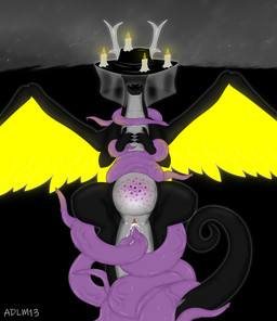 ambiguous_gender anal anal_penetration black_body bodily_fluids candle clothing cum cum_in_ass cum_in_vagina cum_inside double_penetration duo egg egg_from_vagina ejaculation faceless_character female feral feral_penetrated forced genital_fluids hat headgear headwear horn oviposition penetration rape sex submissive submissive_female tentacle_in_vagina tentacle_penetration tentacle_rape tentacle_sex tentacles vaginal vaginal_penetration veil wings x-ray_view adlm13 mythology maria_draconegro_(adlm13) deity dragon ghost mythological_creature mythological_scalie scalie spirit digital_drawing_(artwork) digital_media_(artwork) hi_res tagme