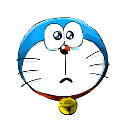 anthro bell blue_body blue_fur bodily_fluids collar crying disembodied_head front_view frown fur looking_at_viewer machine male mouth_closed red_collar red_nose simple_background solo tears watery_eyes whiskers white_background white_body white_fur mt_tg doraemon doraemon_(character) domestic_cat felid feline felis mammal robot 1:1 2020 absurd_res hi_res shaded