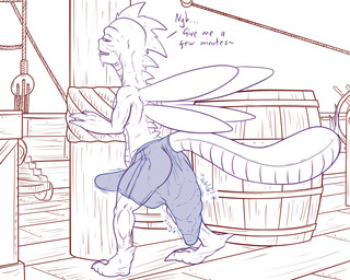 anthro aroused balls big_balls big_bulge big_penis big_tail bottomwear bulge casual_pooping casual_soiling claws clothed clothing crowning_feces detailed_bulge erection excessive_feces feces genitals hard_feces hyper hyper_feces hyper_soiling leaning leaning_on_object male paws penis pooping raised_tail revealing_outfit seductive ship ship_deck shorts skimpy soiling soiling_bottomwear soiling_pants soiling_shorts soiling_underwear solo tail teasing tenting thick_tail tight_bottomwear tight_bulges tight_clothing tight_shorts tight_underwear underwear vehicle watercraft conditional_dnp samagthrav2 neopets arthropod buzz_(neopets) dragonfly insect neopet_(species) 5:4 absurd_res hi_res