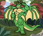 abs big_biceps big_muscles claws flexing flexing_bicep green_body green_scales male muscular pecs scales solo standing tail lanopoli blizzard_entertainment european_mythology mythology warcraft dracthyr dragon mythological_creature mythological_scalie scalie western_dragon 6:5 hi_res