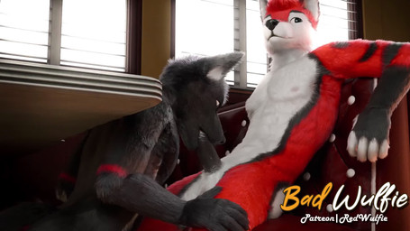 anthro duo fellatio genitals humanoid_genitalia humanoid_penis male male/male oral penile penis sex sucking under_table watching_aside red_wulfie red_(red_wulfie) canid canine canis fox mammal wolf 16:9 3d_(artwork) 3d_animation animated digital_media_(artwork) hi_res no_sound short_playtime video widescreen