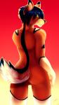 anthro butt hair looking_back male nude solo standing castiell kohtek todd_hunter canid canine canis mammal wolf 2013 absurd_res hi_res signature