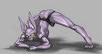 anthro ass_up claws hairless looking_at_viewer male muscular muscular_anthro muscular_male muscular_thighs pronounced_browridge solo yellow_eyes dagantfus_(artist) dragon_ball dragon_ball_super beerus alien domestic_cat felid feline felis hairless_cat mammal sphynx_(cat) hi_res