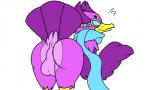 anthro anus balls beak butt eyewear genitals goggles heart_symbol looking_at_viewer male non-mammal_balls nude presenting presenting_hindquarters scarf simple_background solo wings thekatdragon49 rivals_of_aether wrastor avian bird 5:3 hi_res