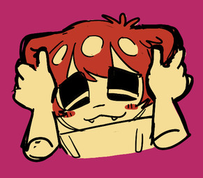 5_fingers ambiguous/ambiguous ambiguous_gender anthro black_eyelids blush brown_hair caressing cat_smile clothing cute_fangs disembodied_hand duo eyes_closed fangs fingers hair head_tuft humanoid_hands partial_fur partially_furred petting petting_ears playing_with_ears short_hair simple_background solo_focus sweater teeth topwear tuft turtleneck serafphim nintendo splatoon charlie_(serafphim) animal_humanoid bear humanoid mammal mammal_humanoid ursid_humanoid 2026 animated headshot_portrait partially_colored portrait sketch male_(lore)