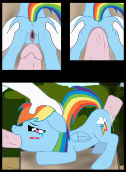 anus bestiality blue_fur blush butt comic crying cum cum_in_pussy cum_inside equine erection female feral forced friendship_is_magic fur hair horse human interspecies male multi-colored_hair my_little_pony oral oral_sex outside pegasus penetration penis pony pussy rainbow_dash_(mlp) rainbow_hair rape sex size_difference straight unknown_artist vaginal vaginal_penetration wings
Rating: Explicit
Score: 10
User: komodogod1
Date: May 24, 2013