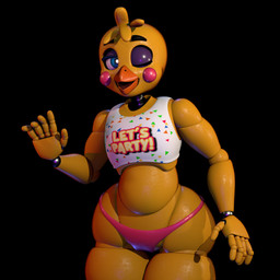 5_fingers anthro beak black_background blue_eyes clothing crop_top eyeshadow female fingers flat_chested gesture glistening glistening_body glistening_clothing glistening_panties glistening_underwear looking_at_viewer machine makeup midriff one_eye_closed open_mouth open_smile panties pink_clothing pink_panties pink_underwear purple_eyeshadow shirt simple_background smile smiling_at_viewer solo text thick_thighs topwear underwear waving waving_at_viewer white_clothing white_shirt white_topwear wide_hips wink winking_at_viewer yellow_body octal octal_(modeler) five_nights_at_freddy's five_nights_at_freddy's_2 scottgames toy_chica_(fnaf) animatronic avian bird chicken galliform phasianid robot robot_anthro 1:1 3d_(artwork) digital_media_(artwork) english_text hi_res