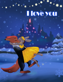 3_toes 4_fingers anthro barefoot bent_arm black_bottomwear black_clothing black_ear_tips black_eyebrows black_pants black_suit blue_sky blush bottomwear brown_nose brown_tail_tip button_(fastener) christmas_decorations christmas_lights closed_smile clothed clothed_anthro clothed_female clothed_male clothing dipstick_ears dipstick_tail dress duo ear_markings eyebrows eyes_closed feet female female_anthro fingers flower flower_crown fluffy fluffy_tail fully_clothed fully_clothed_anthro fully_clothed_male fur grey_body grey_fur happy holidays hug hugging_another interspecies larger_anthro larger_male light long_ears male male/female male_anthro markings motion_lines mouth_closed multicolored_body multicolored_ears multicolored_fur multicolored_tail night on_one_leg orange_body orange_fur orange_tail outside pants plant side_view size_difference sky smaller_anthro smaller_female smile snow snowing standing suit tail tail_markings tan_body tan_fur tan_inner_ear text toes two_tone_body two_tone_fur white_dress_shirt winter yellow_clothing yellow_dress black_kitty christmas disney zootopia judy_hopps nick_wilde canid canine fox lagomorph leporid mammal rabbit 2025 colored digital_drawing_(artwork) digital_media_(artwork) english_description english_text hi_res lighting shaded
