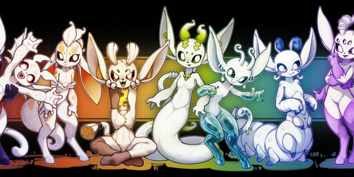 4_arms 6_eyes ambiguous_gender antennae_(anatomy) anthro black_sclera blue_sclera fangs featureless_chest flat_chested green_sclera group hooves looking_at_viewer multi_arm multi_eye multi_leg multi_limb navel open_mouth purple_sclera red_sclera shedding_skin simple_background sitting tail tan_body teal_sclera teeth tongue white_body white_eyes yellow_sclera ty_poor microsoft ori_(series) xbox_game_studios fan_character gooey_(ty_poor) nomi_(ty_poor) patchy_(ty_poor) pekko_(ty_poor) pillow_(ty_poor) ruby_(ty_poor) swing_(ty_poor) tuya_(ty_poor) animate_inanimate aquatic arachnid arthropod caterpillar fish gecko goo_creature guardian_spirit hybrid insect larva lizard reptile scalie snake spider 2025 hi_res signature female_(lore)