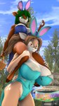 anthro big_breasts breasts buckteeth carrying_another duo easter_egg eyewear fake_ears fake_rabbit_ears female glasses holidays huge_breasts mature_female outside piggyback revamped_anthros size_difference teeth donglysfm easter fiona_fawnbags_(dullvivid) tea_tree_(donglysfm) deer mammal 3d_(artwork) 4k 9:16 absurd_res digital_media_(artwork) hi_res source_filmmaker_(artwork)