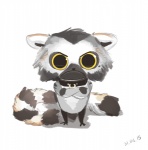 ambiguous_gender anthro big_eyes :c chibi collar crossed_arms fur looking_at_viewer solo standing toony antanariva lemur mammal primate ring-tailed_lemur strepsirrhine 2015 reaction_image