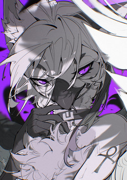 ankh_tattoo anthro beak bite black_arms black_body black_ears black_fur black_wings claws closed_beak collar collar_only female finger_bite finger_claws finger_in_mouth fur grey_body grey_ears grey_fur looking_at_viewer nude pupils purple_background purple_eyes self_bite simple_background slit_pupils solo white_sclera wings chiayeeee mythology avian gryphon mythological_avian mythological_creature 2025 bust_portrait digital_drawing_(artwork) digital_media_(artwork) hi_res portrait signature