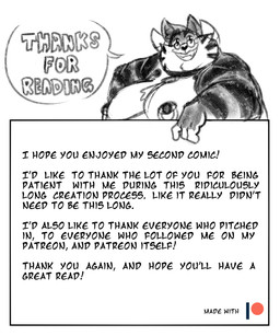 areola big_breasts breasts dialogue eyewear fat_face fur glasses horn nipple_piercing nipple_ring nipples nude_anthro patreon_logo piercing ring_piercing smile solo speech_bubble striped_body striped_fur stripes text thank_you wearing_glasses izzyfatcat patreon izzy_(izzyfatcat) cheshire_cat_(species) domestic_cat felid feline felis mammal 2017 comic english_text hi_res nonbinary_(lore)